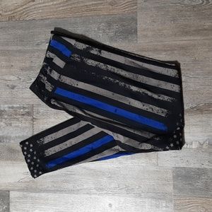Lularoe Thin Blue Line TC Leggings